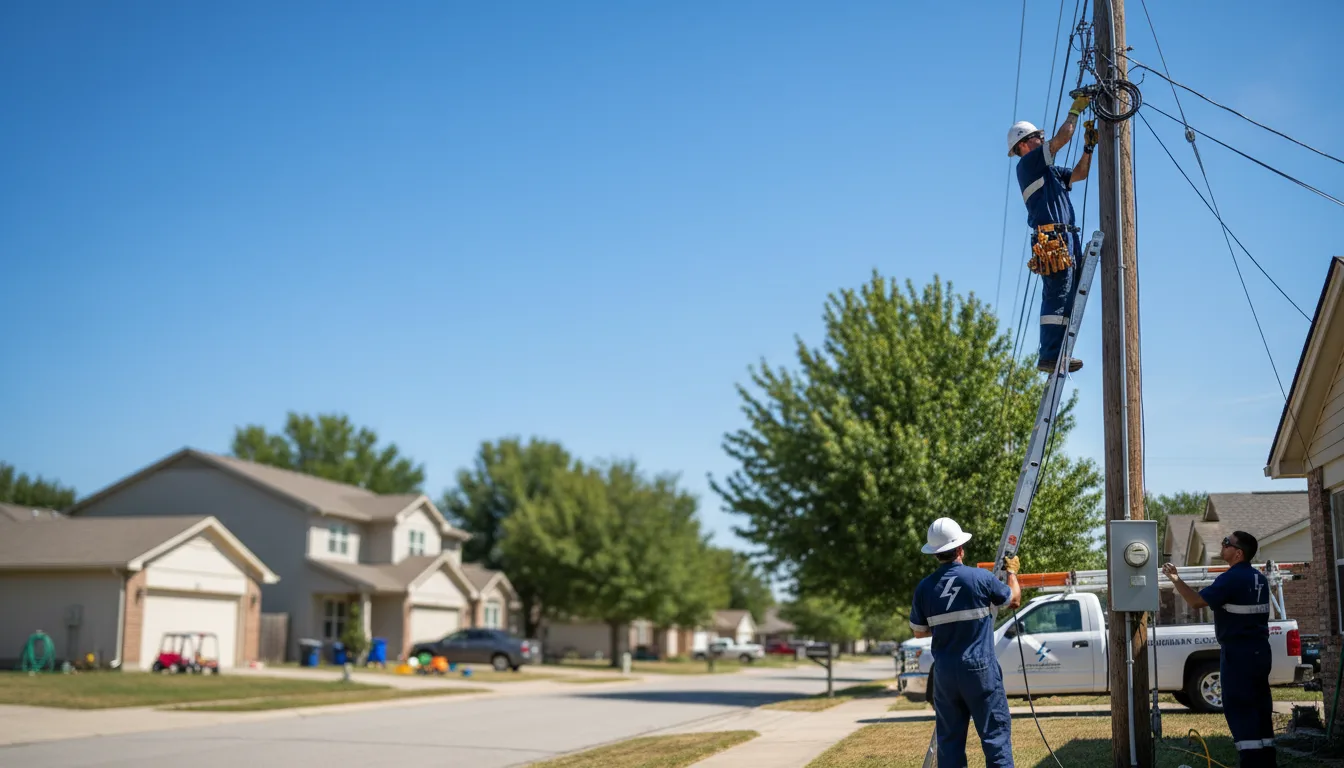 Residential electrician providing installation services in Butler, WI